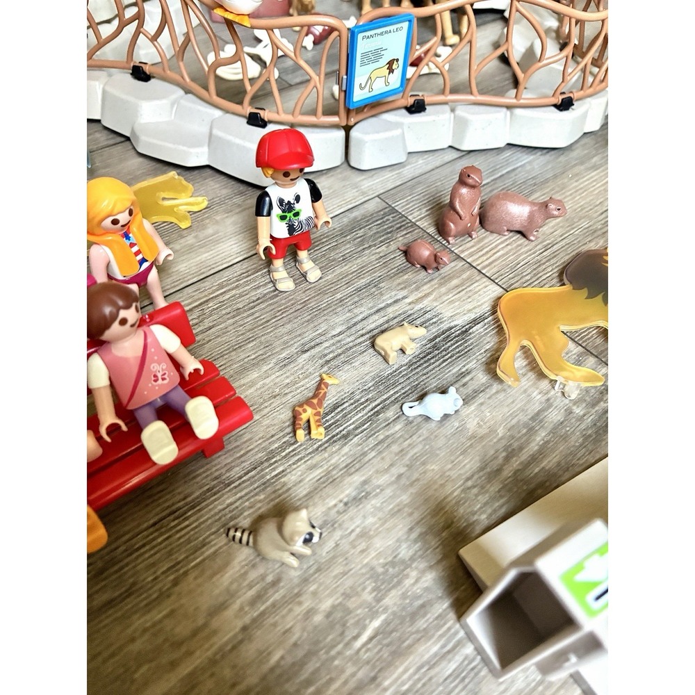 PLAYMOBIL Large City Zoo Incomplete Set + Vintage 1990s People Figures - Picture 16 of 16